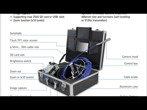 Drain Pipe Video Inspection Camera System