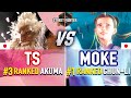 SF6 🔥 TS (#3 Ranked Akuma) vs Moke (#1 Ranked Chun-Li) 🔥 SF6 High Level Gameplay