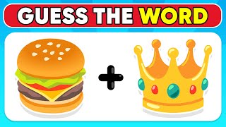 Can You Guess the WORD By The Emoji? | Emoji Quiz #6