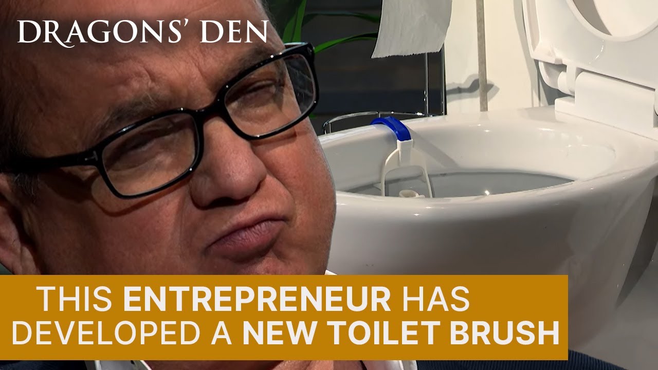 Introducing The Ultimate Self-Cleaning Toilet Brush! | Dragons' Den