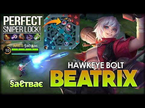 Hawkeye Bold Beatrix Perfect Sniper Lock! MVP Play by §аℓтває Top Global Beatrix - Mobile Legends
