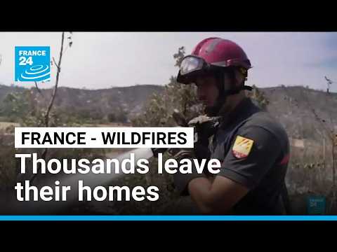 France - Wildfires: 1,500 evacuated from campsites near Perpignan