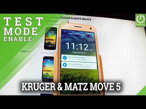Factory Test Mode in KRUGER & MATZ Move 5 - Chinese Mode