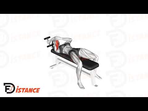 Extension unilatérale des triceps couché avec un haltère en prise supination - Exercice Extension unilatérale des triceps couché avec un haltère en prise supination en vidéo