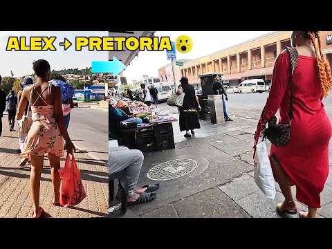 From Alex Mall to Pretoria 🇿🇦 | Taxi Ride & Sunset City Walk 😳