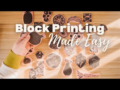 Block Printing for Beginners  How to Carve Your First Stamp