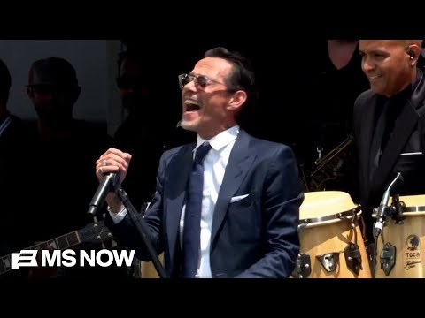 Marc Anthony performs at opening of the Obama Center
