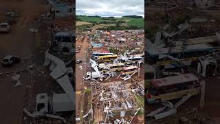 Tornado atinge Rio Bonito do Iguaçu, no Paraná!