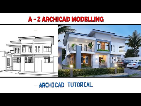 A - Z (PART 1)ARCHICAD MODELING TUTORIAL #archicad #tutorials