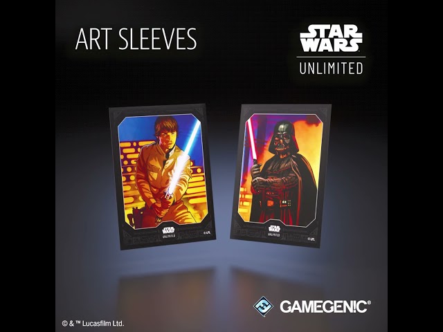Vídeo relacionado con Gamegenic | Star Wars Unlimited Art Sleeves Darth Vader | Pack de 60 Fundas Ilustradas con Diseño Oficial y 1 Funda Transparente | Optimizado para Star Was Unlimited y Otros LCGs y TCGs