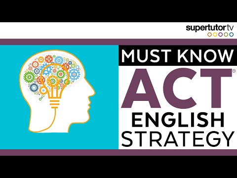 MUST KNOW ACT® ENGLISH STRATEGY! Students miss these ALL THE TIME!