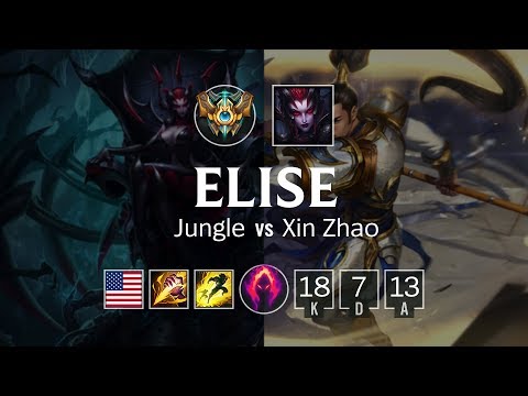 Elise Jungle vs Xin Zhao - NA Challenger Patch 8.21