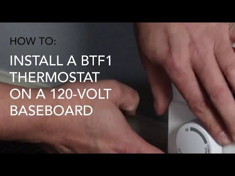 How to install: BTF1 thermostat on 120V baseboard | Cadet Heat
