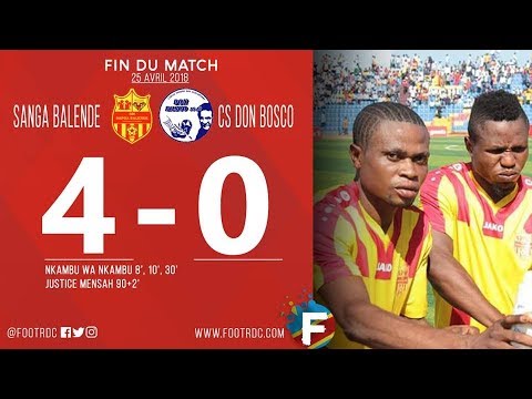 LINAFOOT – Sanga Balende vs Don Bosco (4-0) : Tous les buts 25/04/2018