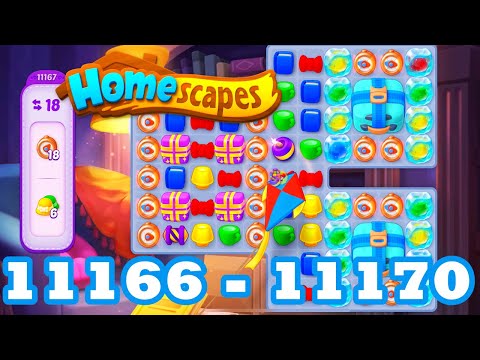 Homescapes Level 11166 - 11170 HD 3 - match puzzle Gameplay | android | IOS | 11167 | 11168 | 11169