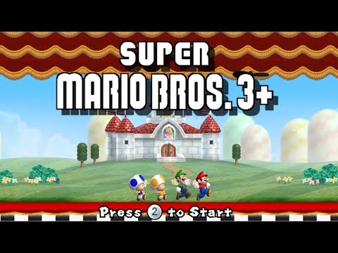New Super Mario Bros  3+ Worlds 1-8 Full Game (100%)