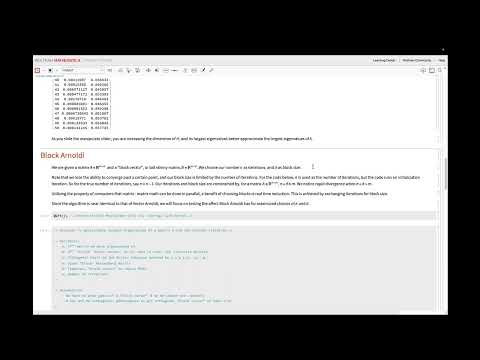 Block Arnoldi - MA5627 Presentation