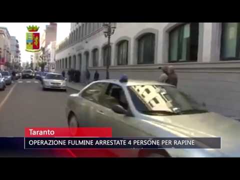TARANTO OPERAZIONE FULMINE ARRESTATE 4 PERSONE  - TG TELE APPULA 211