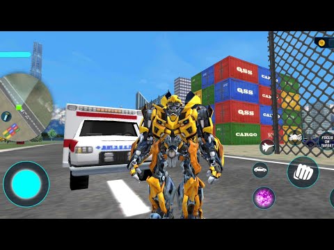 Bumblebee Multiple Transformation Jet Robot Car Game 2020 - Android Gameplay