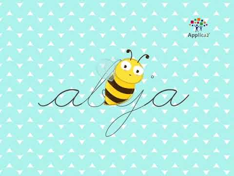 Trazo de la letra A en Cursiva – Letra Cursiva de Apprendiendo+