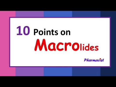 10 Points on Macrolides #antibiotics #pharmd #drugs