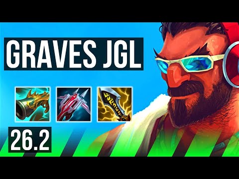 GRAVES vs VOLIBEAR (JGL) | Good KDA: 14/1/6 | NA Grandmaster | 26.2