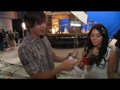 High School Musical 3 - 'Zac & Vanessa playing with Dolls' (Behind The Scenes)