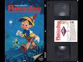 Opening Closing To Pinocchio US VHS 1985