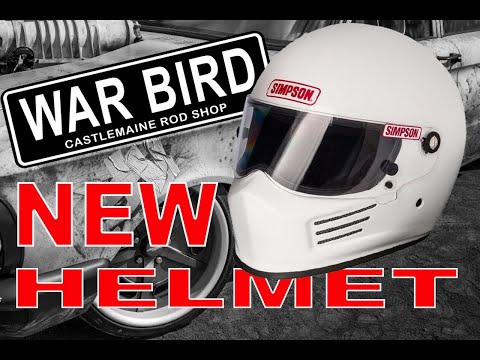 New Simpson race helmet for WARBIRD, (we get it Airbrushed.) After all Marc isn't the stig!