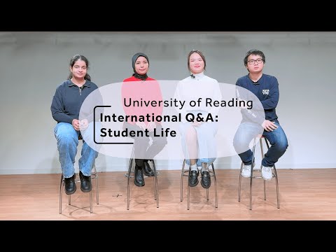 Our international students talk about student life at Reading play video