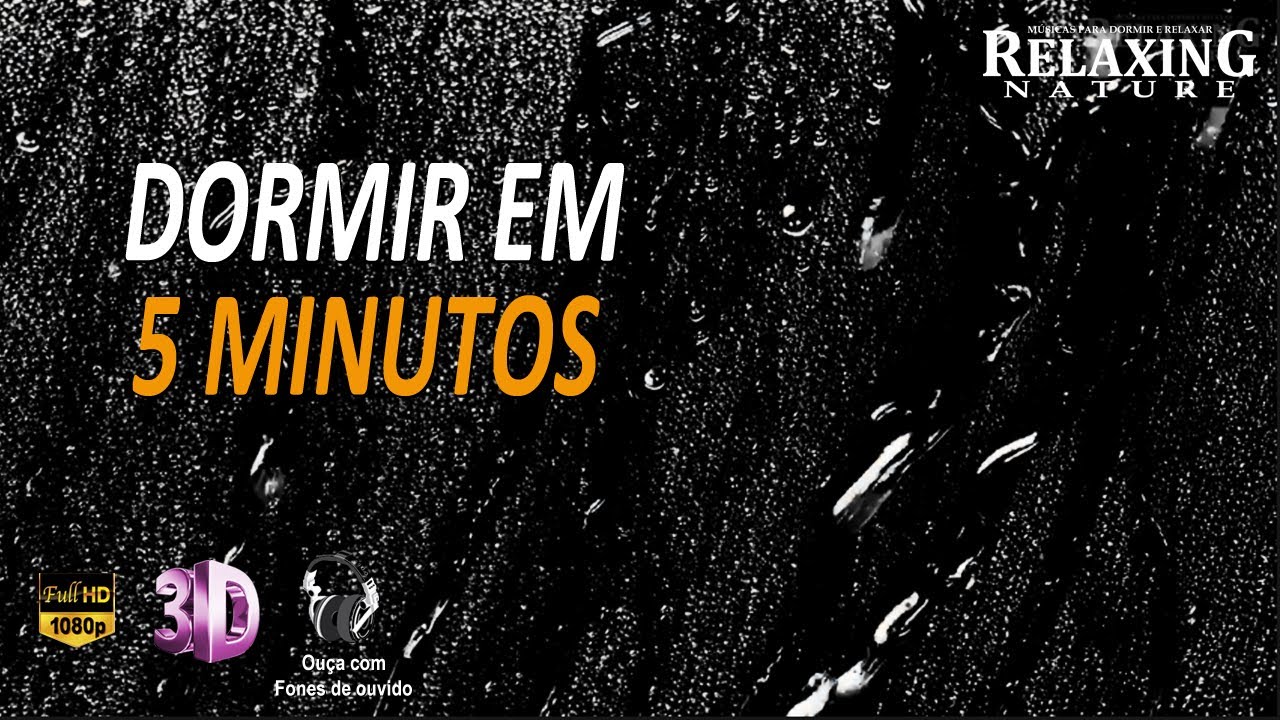 SOM DE CHUVA PARA DORMIR Em 5 Minutos Com Trovoadas | SOM DE CHUVA PARA DORMIR e Relaxar TELA PRETA