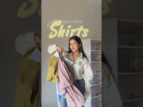 Myntra Crop Shirts haul #shortsfeed #myntrafinds #cropshirt #collegeoutfits