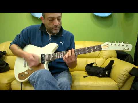 Nigrelli Guitars Alchimia Cooper White. Single coil mode.