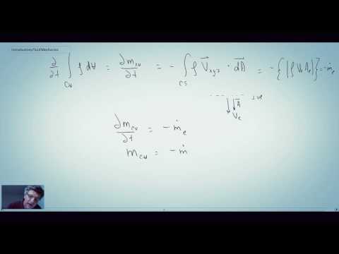 Introductory Fluid Mechanics L9 p5 - Example - Accelerating Control Volume