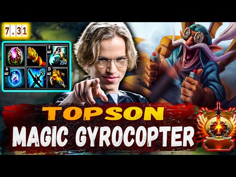 Топсон тестит билд на магического Гирокоптера | Mid Gyrocopter |  Topson Stream Dota 2