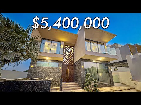 Touring Ultra-Luxurious Mansion with TONY STARK BASEMENT in Dubai | DAMAC Hills 1