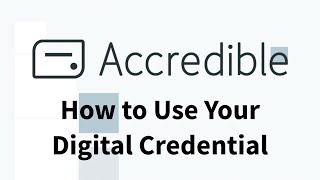 How to Use Your Credential from Accredible