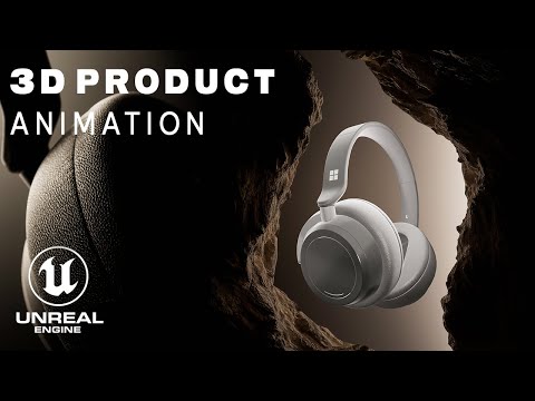 Unreal Engine 5 | 3D Product Animation - Headphones