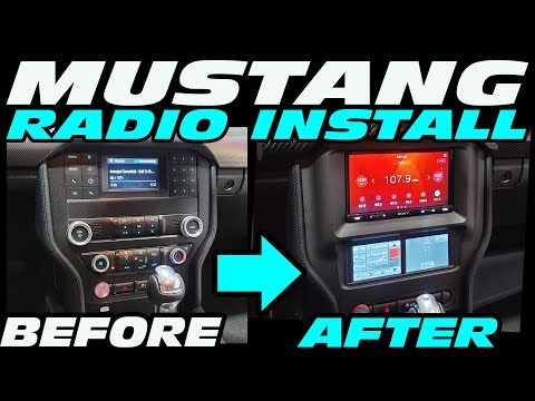 FORD MUSTANG S550 BASE RADIO UPGRADE SONY XAVAX5600 -- SCOSCHE DASH KIT 2015 - 2022 INSTALL HOW TO