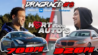 Nissan GTR (700PK) vs BMW M235i (326PK) DRAGRACE MADNESS AFL8