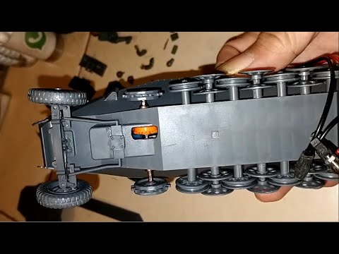Making of German Hanomag Sd.Kfz. 251, Scale 1/35, Motorized Conversion and Modification