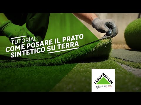 Tutorial: come posare il prato sintetico su terra | Leroy Merlin