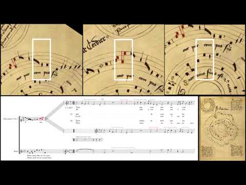 Baude Cordier: Circle Canon, "Tout par compas" (MANUSCRIPT ANIMATION)