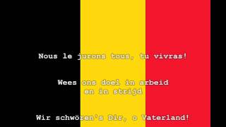 National Anthem of Belgium Instrumental with lyrics