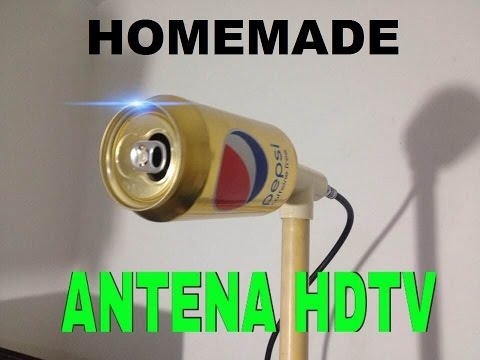 HOW TO MAKE HOMEMADE HD ANTENNA,WITH CAN OF PEPSI. *plazacamacho*
