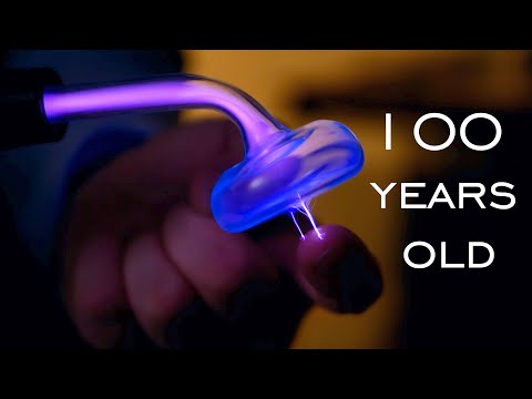 100 Year Old Healing Tesla Coil (Violet Ray)