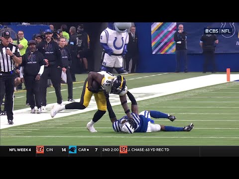 Stiff-arm and hurdle in same play! Darnell Washington does it all vs. Colts