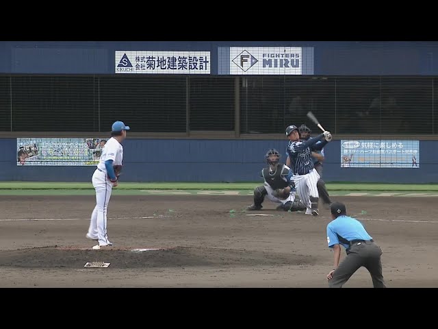 【ファーム】復帰後2戦連発!! ライオンズ・ブランドンの3号2ランHRで1点差に詰め寄る!! 2024年8月10日 北海道日本ハムファイターズ 対 埼玉西武ライオンズ