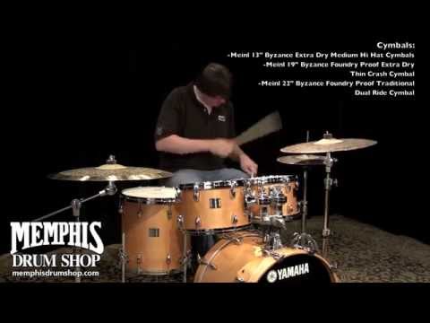 Yamaha Maple Custom Absolute Drum Set 20/10/12/14 - Vintage Natural