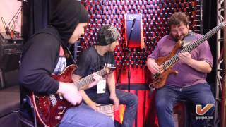 Leonardo Guzman, Bruno Valverde & Federico Malaman LIVE at the Gruv Gear NAMM 2014 booth - Part 3